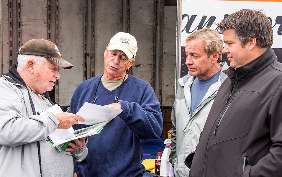 Trans Am driver Robert Barg, Ken Epsman, & Jimmy Hague